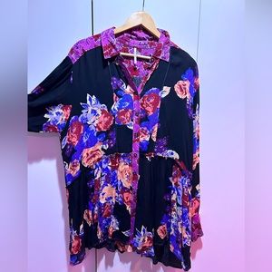 Free People 🌸 Babydoll flower print dress